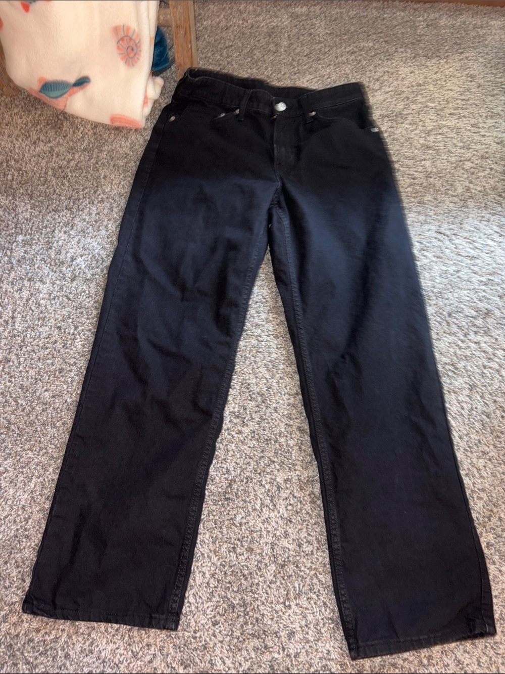 d. jeans Black High Rise Straight Leg Jeans